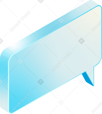 Синее диалоговое окно в PNG, SVG
