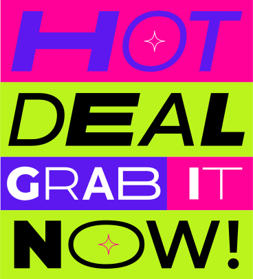 Text hot deal - grab it now! PNG, SVG