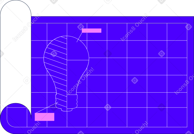 Desenho com uma lâmpada PNG, SVG