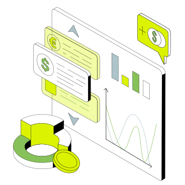 Financial statistics and currency analytics PNG, SVG