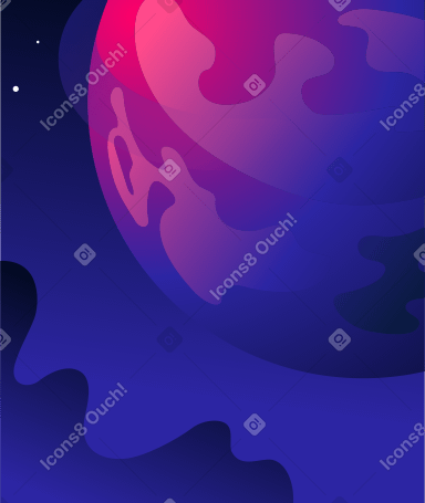 background blue pink planet PNG, SVG