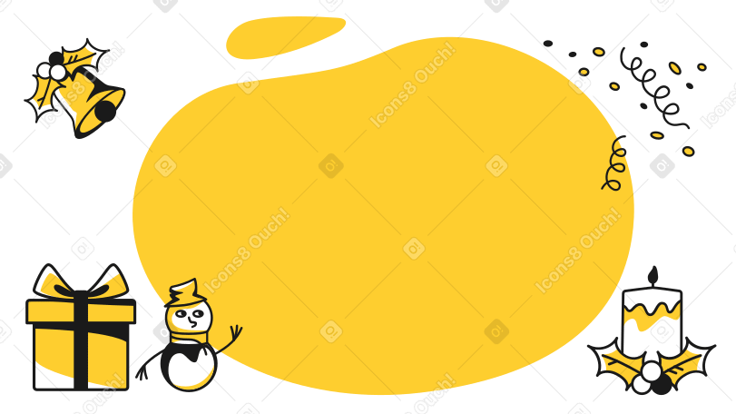 Christmas decorations Illustration in PNG, SVG