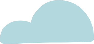 Blue cloud PNG, SVG