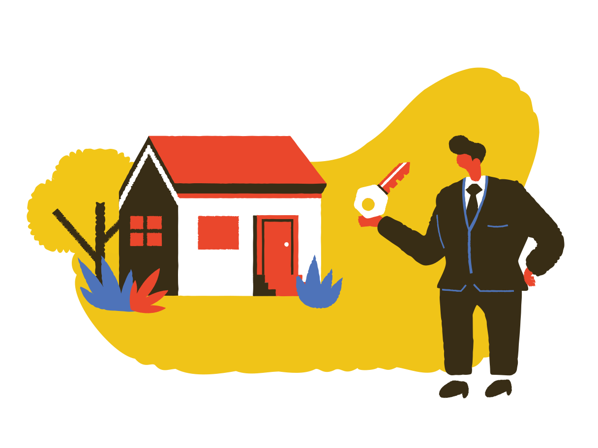 Real estate Illustration in PNG, SVG