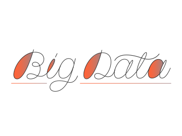 Lettering big data PNG, SVG