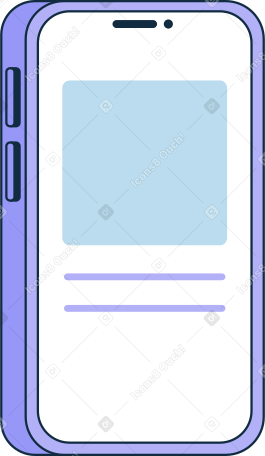 included cell phone Illustration in PNG, SVG