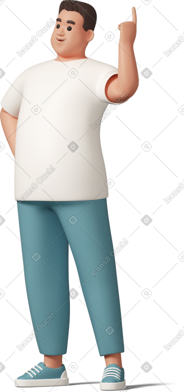 Man having an idea PNG, SVG