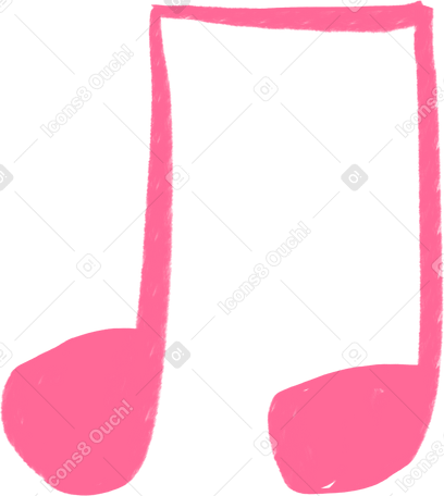 big pink note Illustration in PNG, SVG