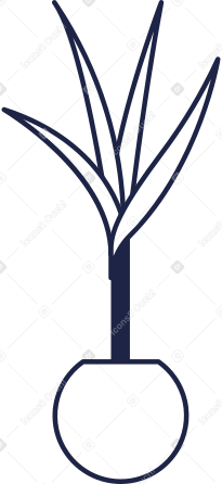plant line Illustration in PNG, SVG