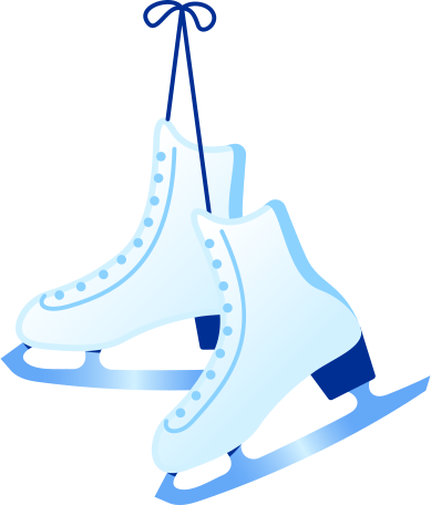 pair of ice skates Illustration in PNG, SVG