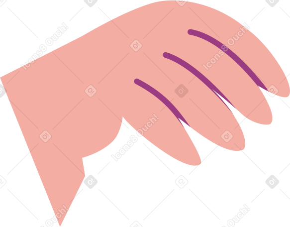 man's hand with paper Illustration in PNG, SVG