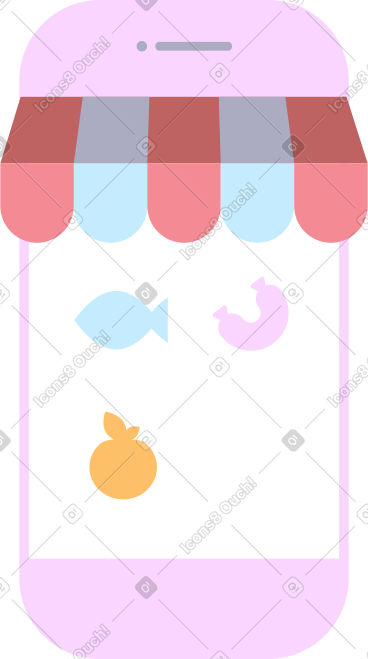 有食物的网上商店 PNG, SVG