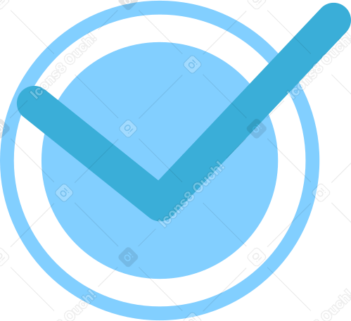 marca de verificación en un círculo PNG, SVG