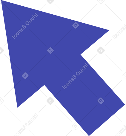 seta azul PNG, SVG