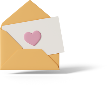 thank you letter in envelope PNG, SVG