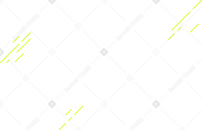 green dash lines Illustration in PNG, SVG