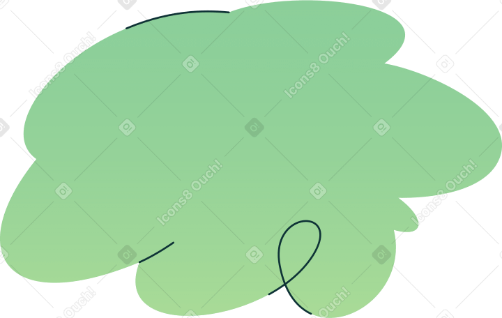 spruce branch front part Illustration in PNG, SVG