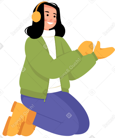 woman in winter clothes PNG, SVG