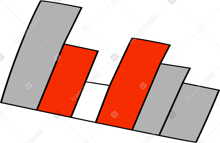 graph bars Illustration in PNG, SVG