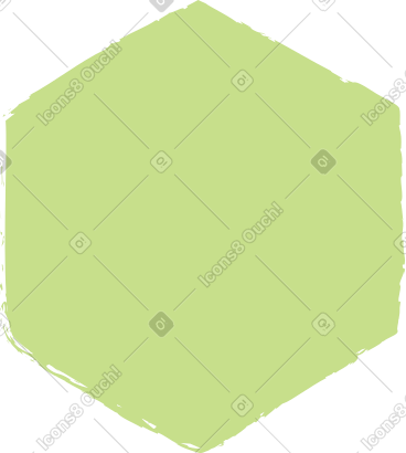 Light green hexagon PNG, SVG