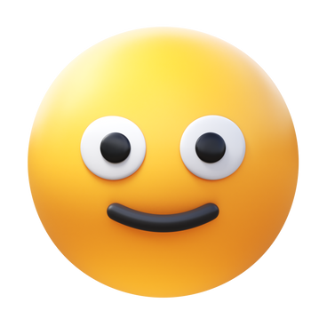 slightly smiling face emoji PNG, SVG