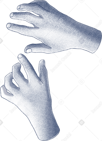 Mãos realistas PNG, SVG