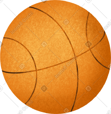 Orange basketball ball PNG, SVG