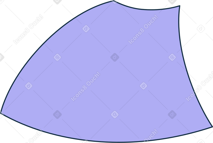 Avental lilás garçom PNG, SVG