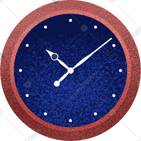 round wall clock PNG, SVG