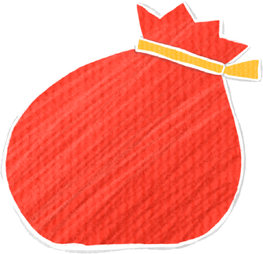 red new year's bag PNG, SVG