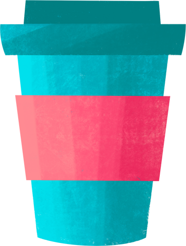reusable blue cup PNG, SVG