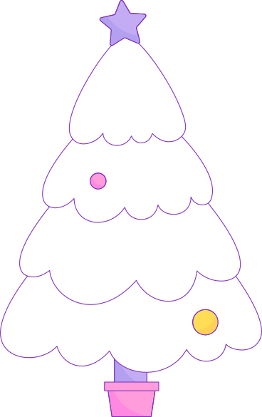 white Christmas tree PNG, SVG