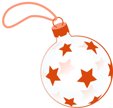 Transparente weihnachtskugel mit sternen PNG, SVG