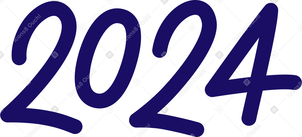 numeros 2024 texto PNG, SVG