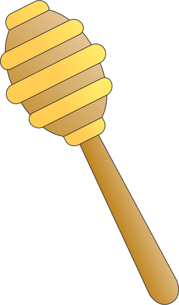 honey spoon PNG, SVG