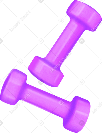 two purple dumbbells PNG, SVG
