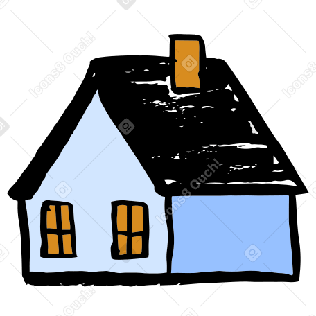 Жилой дом в PNG, SVG