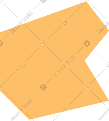 Orange polygon PNG, SVG