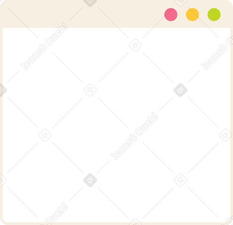 small browser window Illustration in PNG, SVG