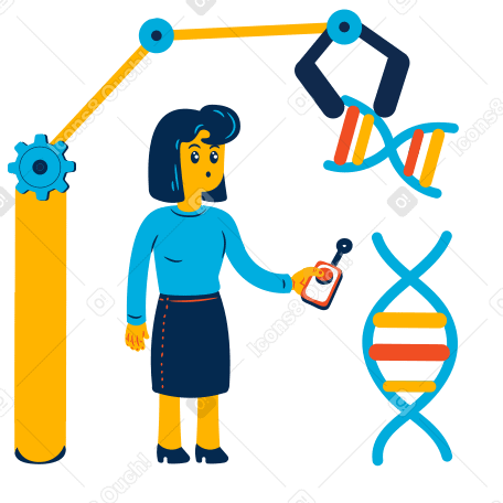 Research using technology Illustration in PNG, SVG