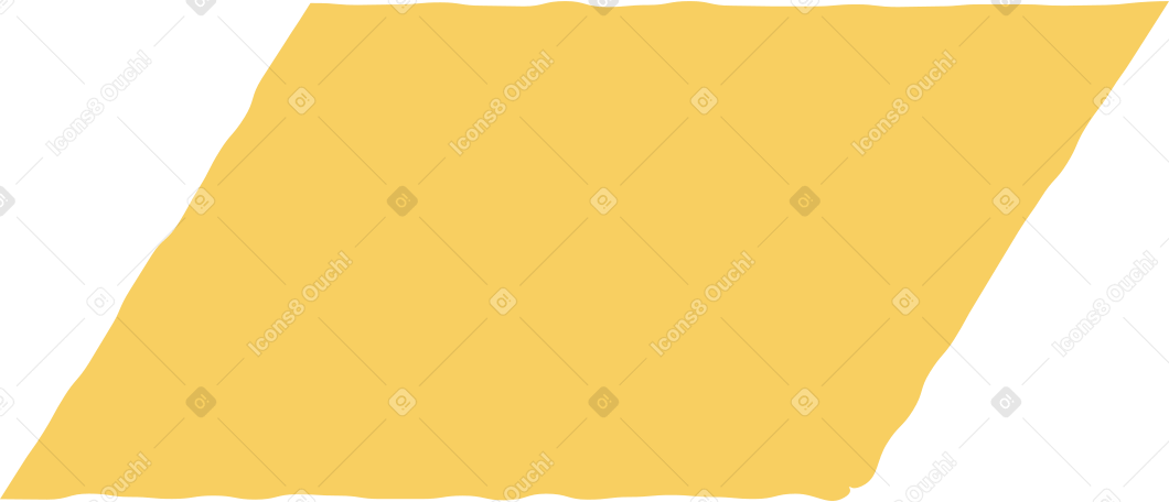 Paralelogramo amarillo PNG, SVG