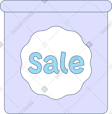 Counter with sale PNG, SVG