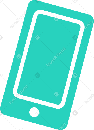 smartphone green Illustration in PNG, SVG