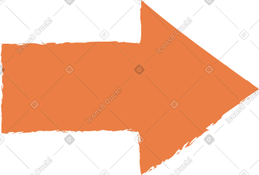 Orange arrow PNG, SVG