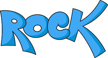 letters rock PNG, SVG