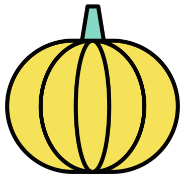 Spinning pumpkin animated illustration in GIF, Lottie (JSON), AE