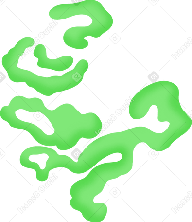 녹색 그라데이션 파도 PNG, SVG