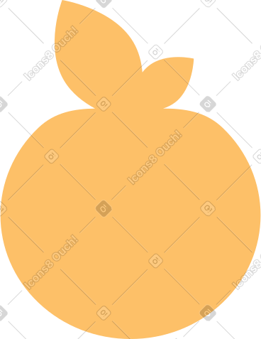 Orange apple PNG, SVG