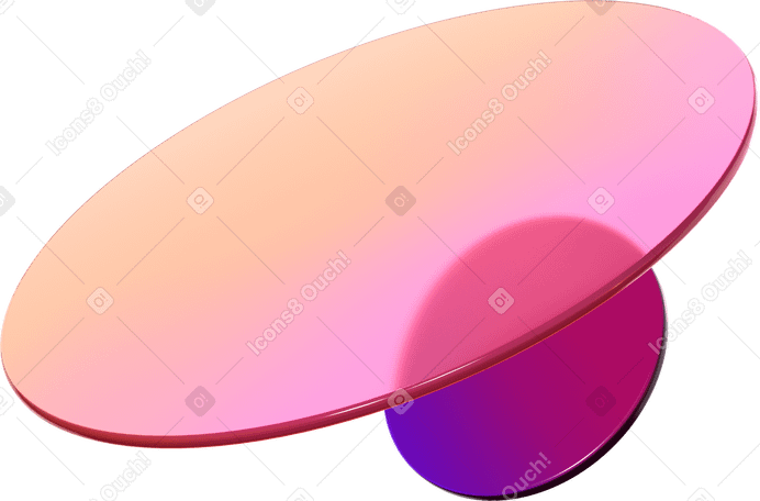 3D gradient lens and transparent disk PNG, SVG