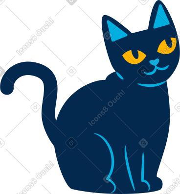 蓝猫 PNG, SVG